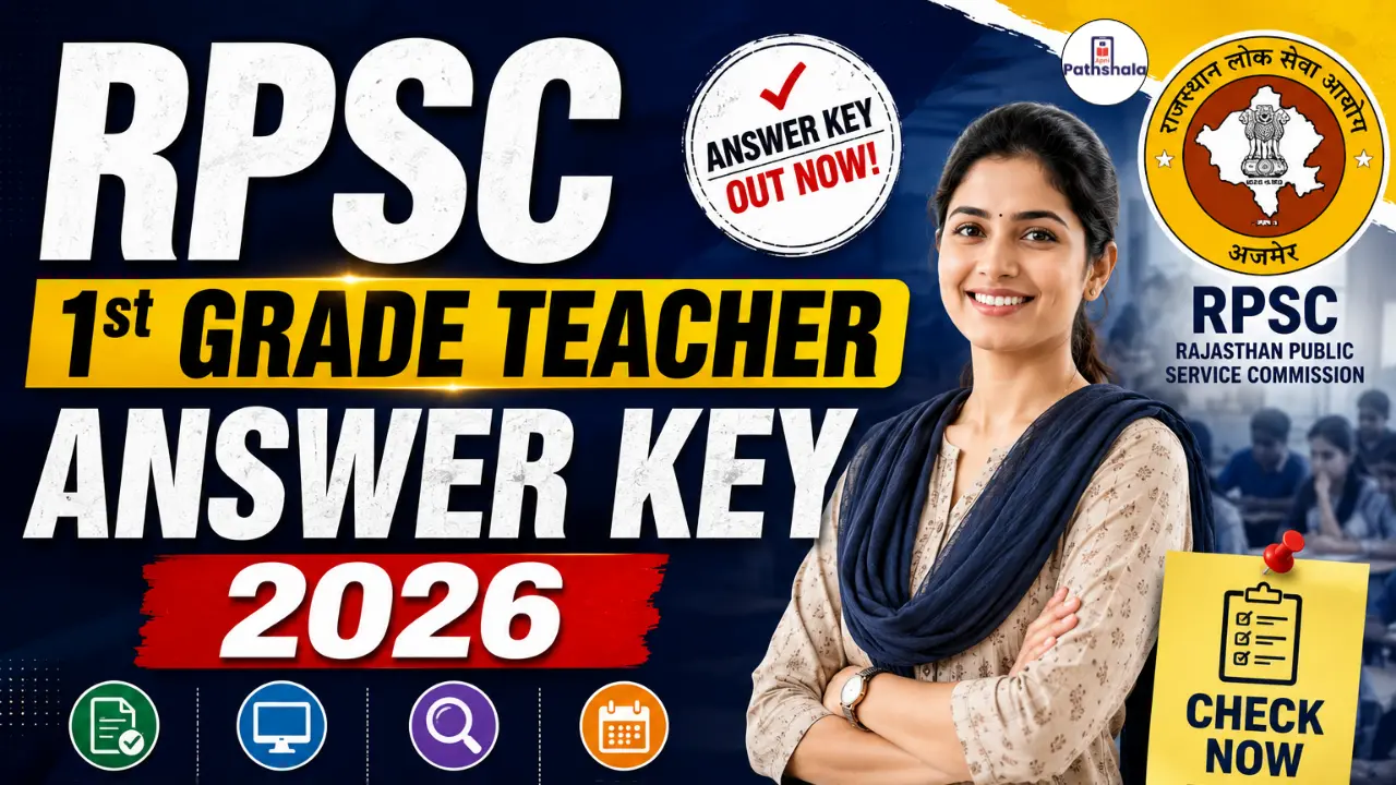 RPSC 1st Grade Teacher Answer Key 2026