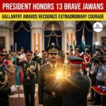 President Honors 13 Brave Jawans