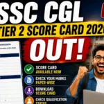 SSC CGL Tier 2 Score Card 2026 Out