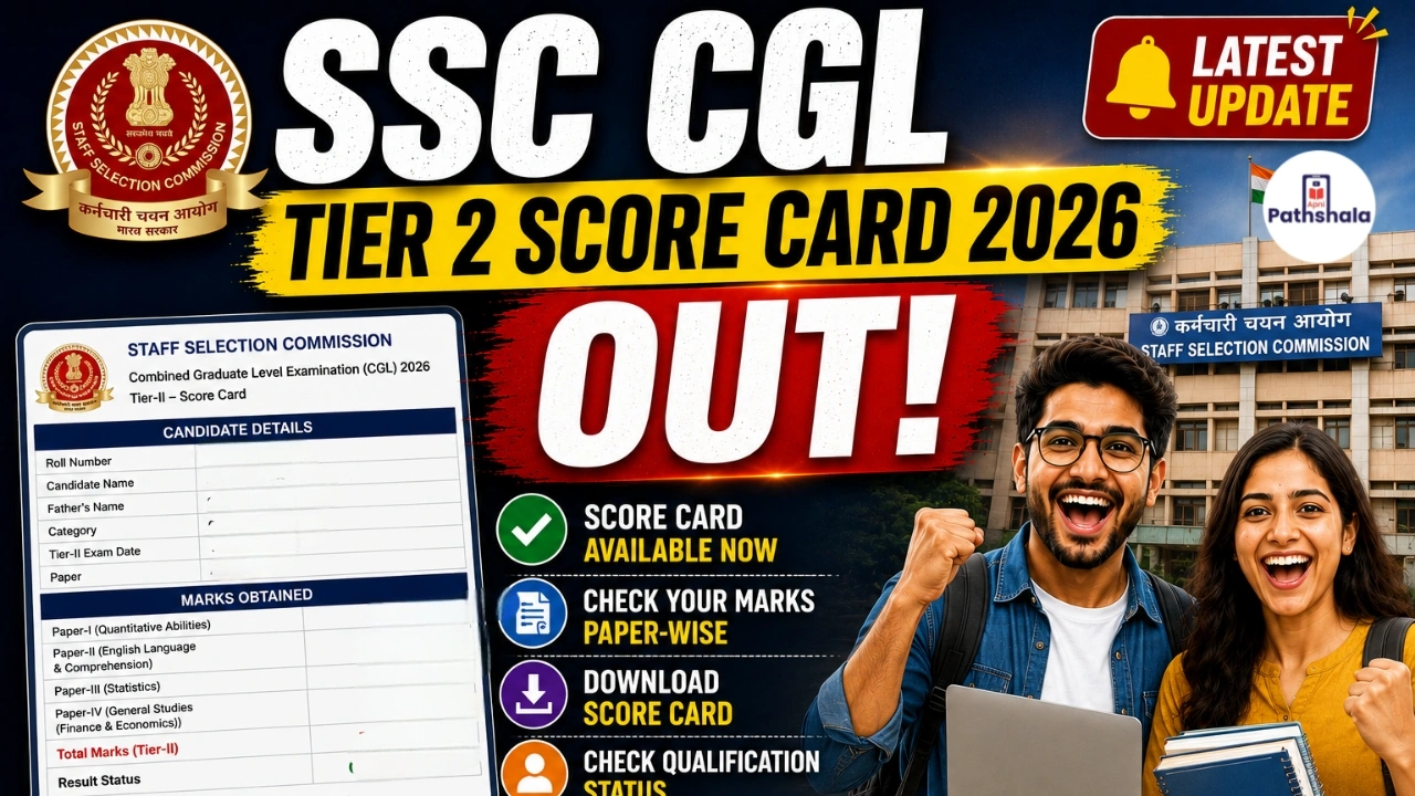 SSC CGL Tier 2 Score Card 2026 Out