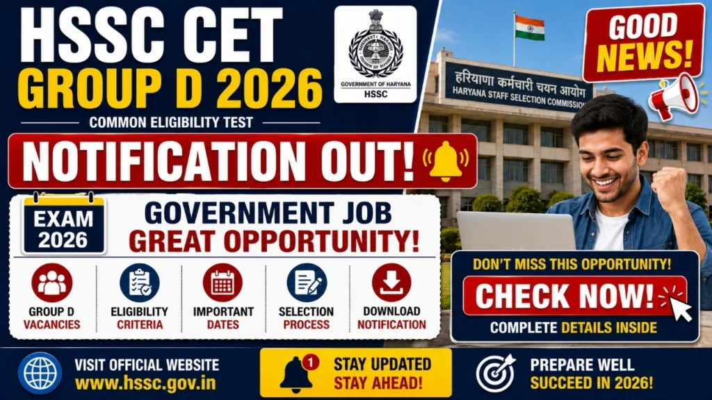 HSSC CET Group D 2026