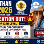 Rajasthan CET Notification 2026