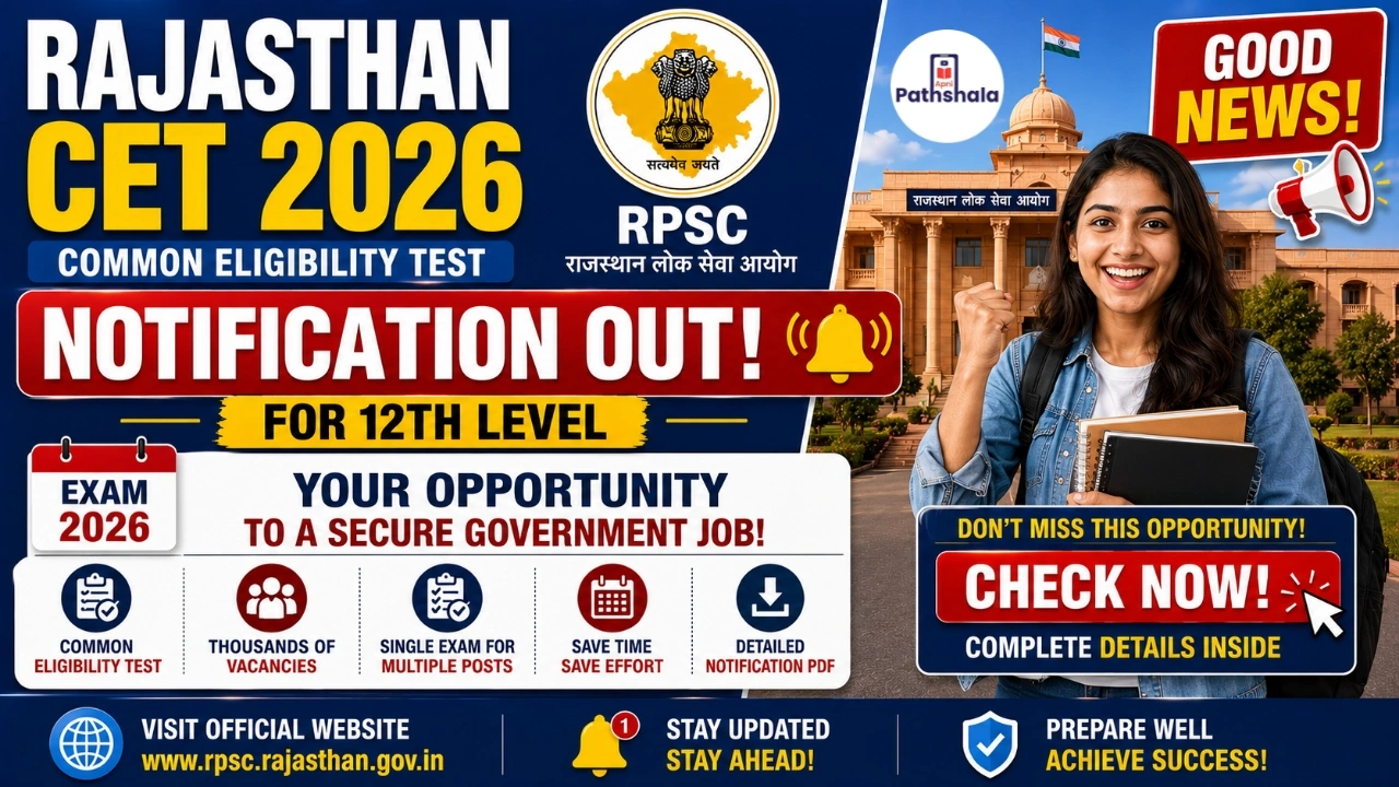 Rajasthan CET Notification 2026