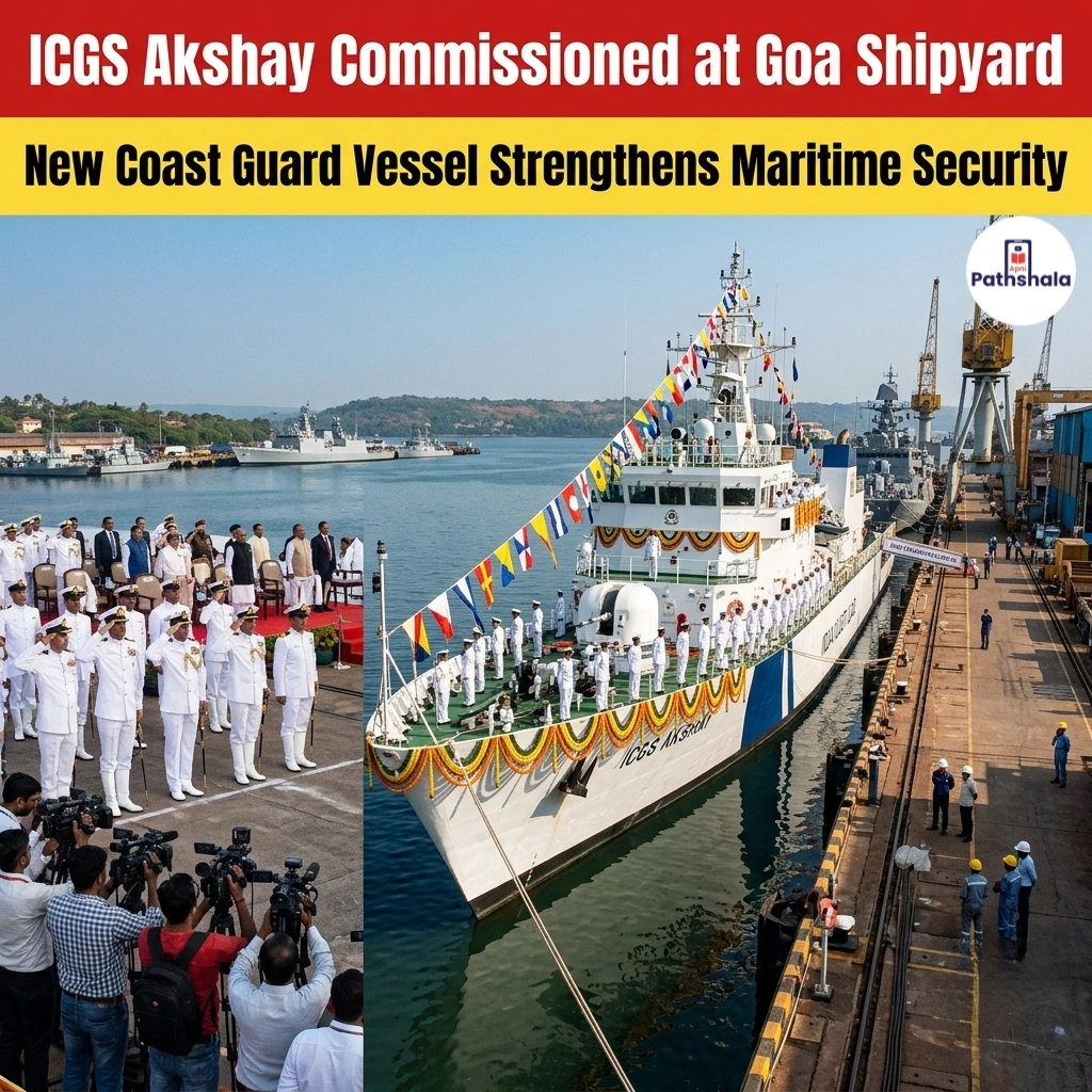 ICGS Akshay Commissioned into Coast Guard Fleet