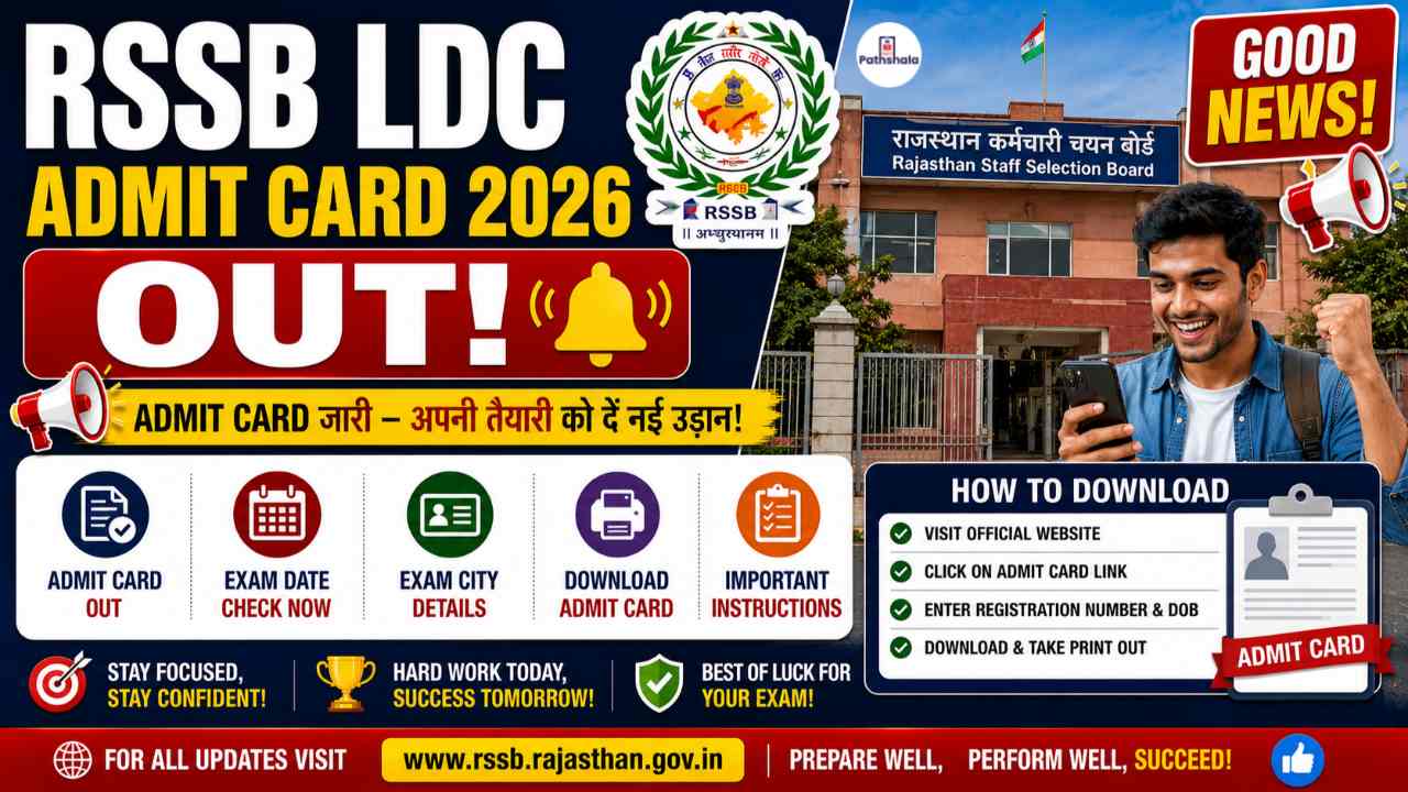 RSSB LDC Admit Card 2026 Out