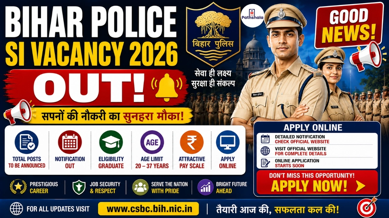 Bihar Police SI Vacancy 2026 Out