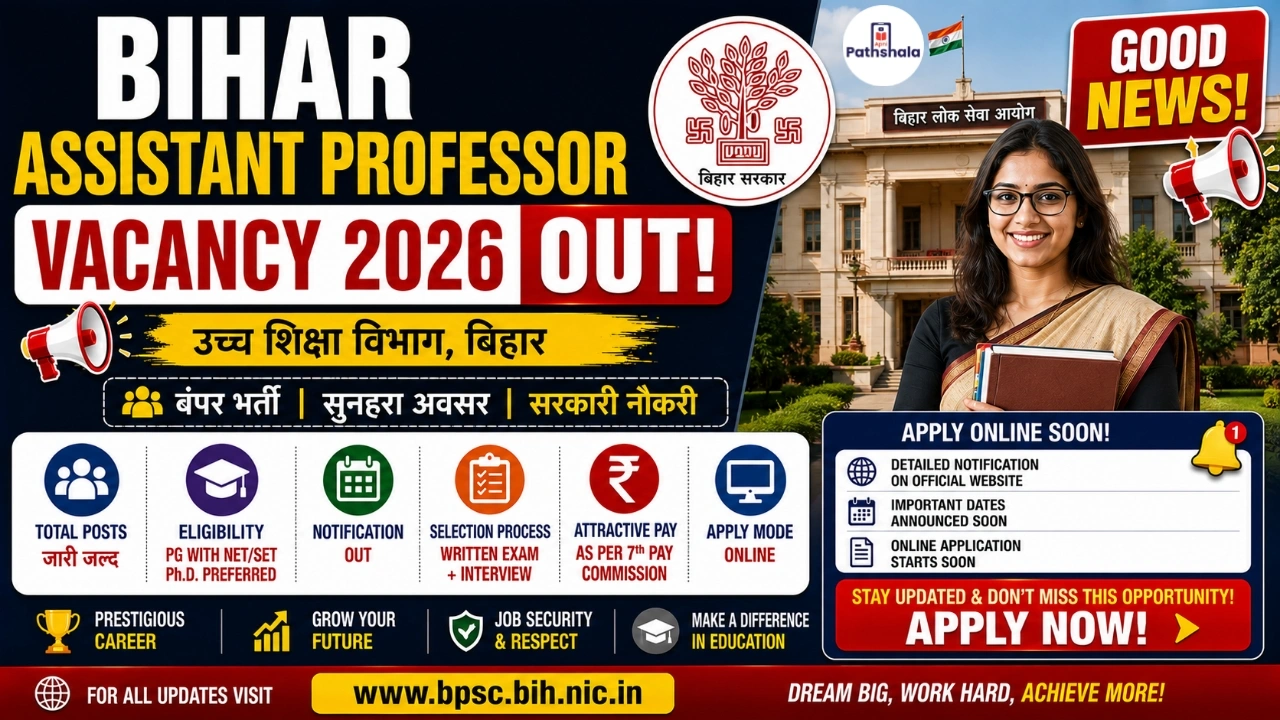 Bihar Assistant Professor Recruitment 2026 Out