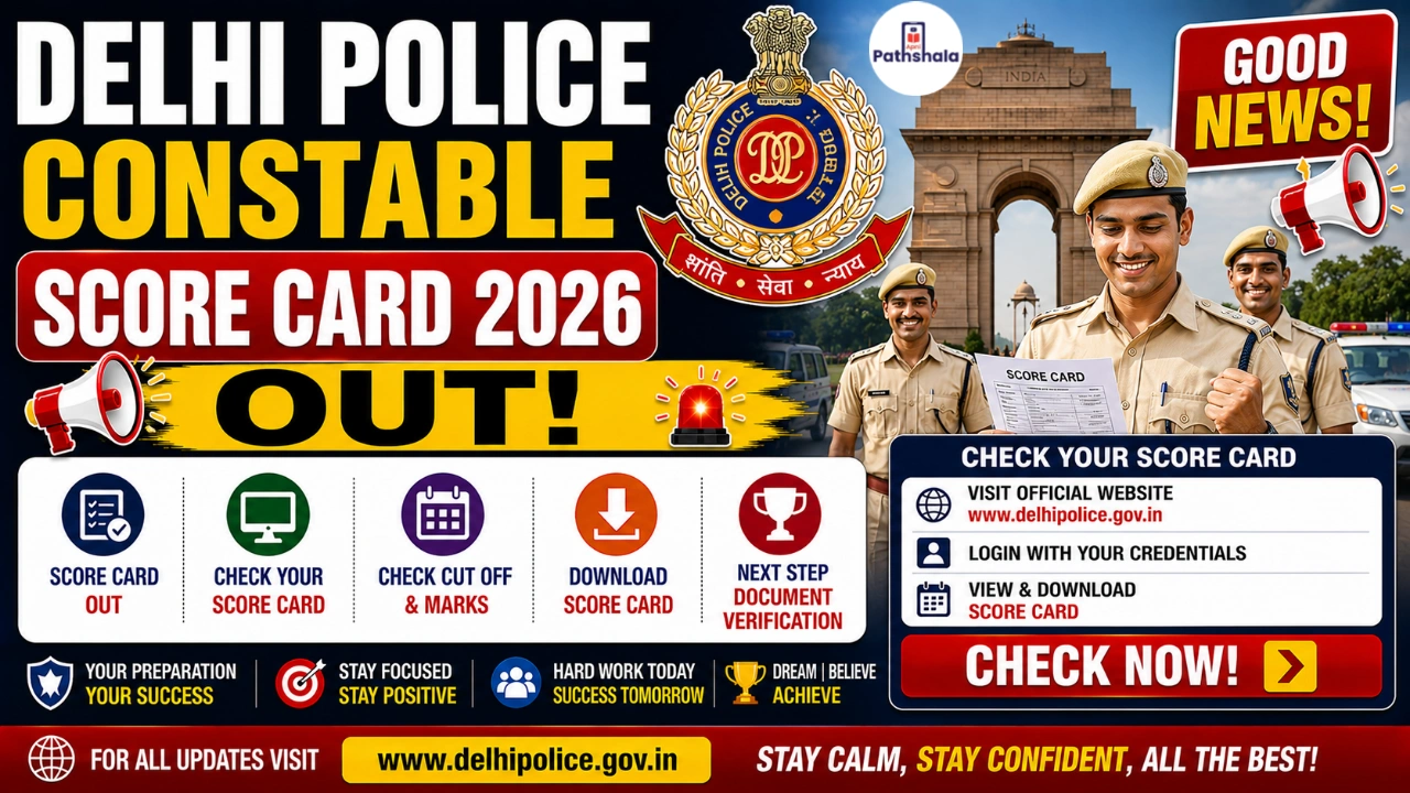 SSC Delhi Police Constable Scorecard 2026 Out 