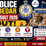 MP Police SI Subedar Final Result 2026 Out