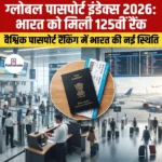 ग्लोबल पासपोर्ट इंडेक्स 2026: भारत को मिली 125वीं रैंक