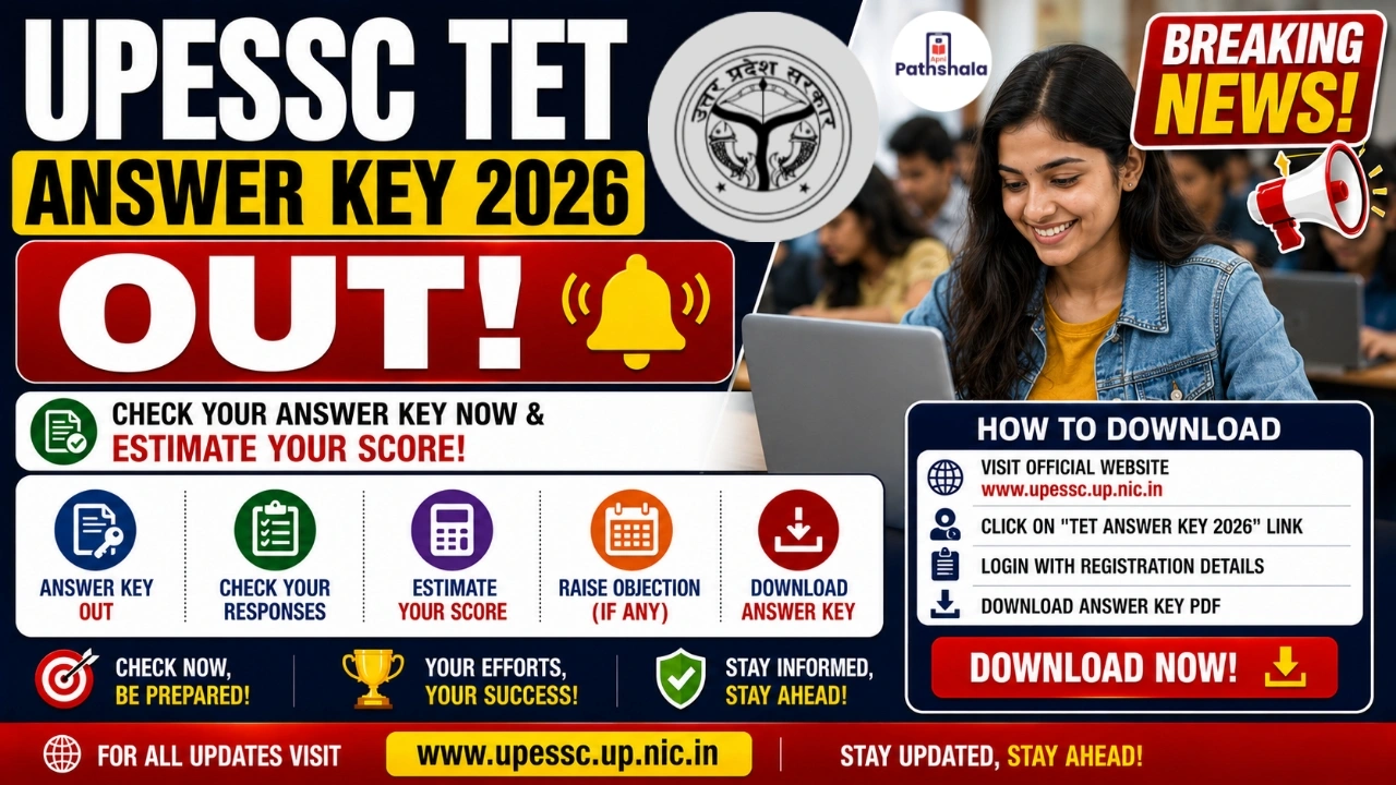 UPTET Answer Key 2026 Out 