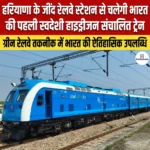हरियाणा के जींद रेलवे स्टेशन से चलेगी भारत की पहली स्वदेशी हाइड्रोजन संचालित ट्रेन