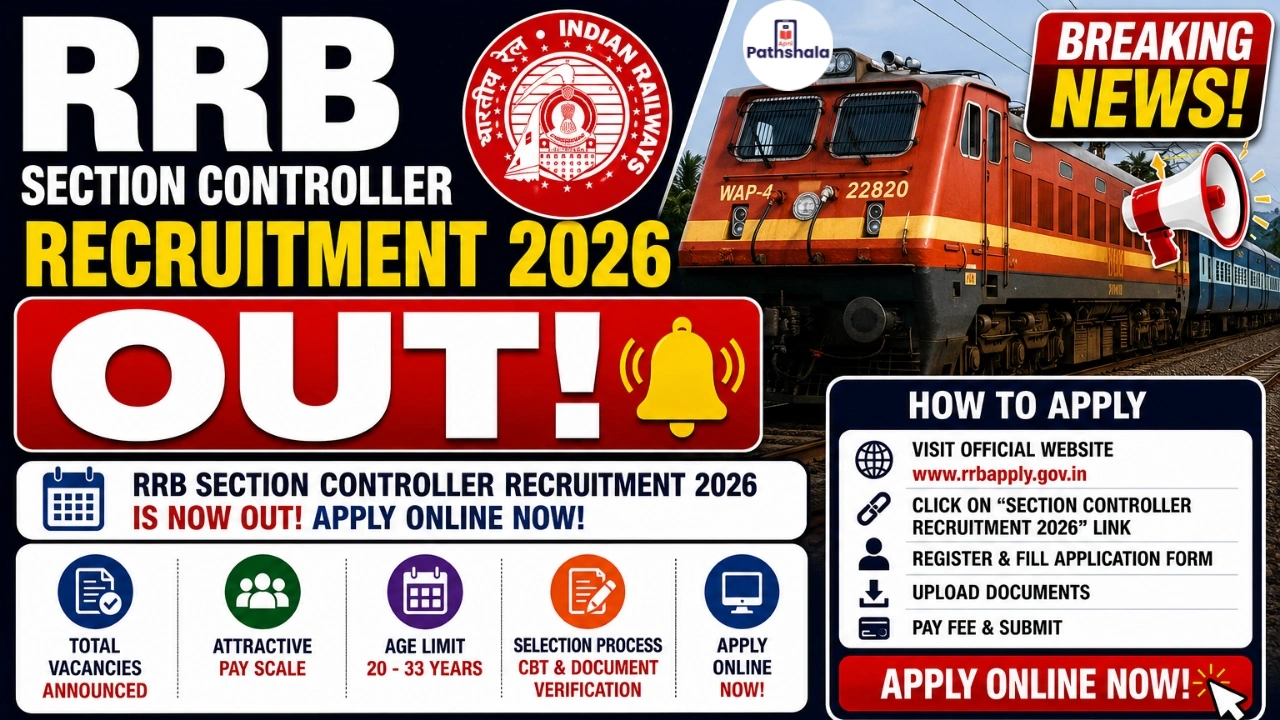 RRB Section Controller Recruitment 2026