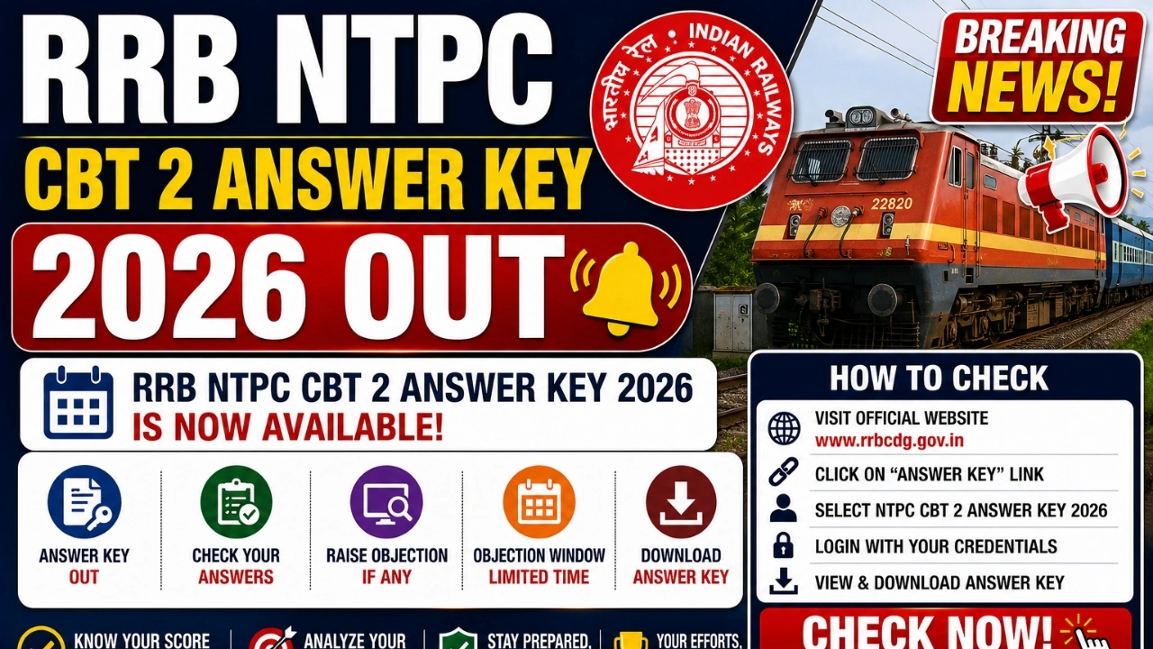 RRB NTPC CBT 2 Answer Key 2026