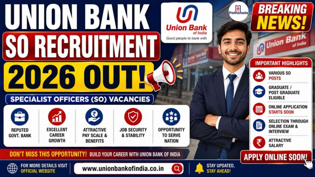 Union Bank SO Recruitment 2026 Out