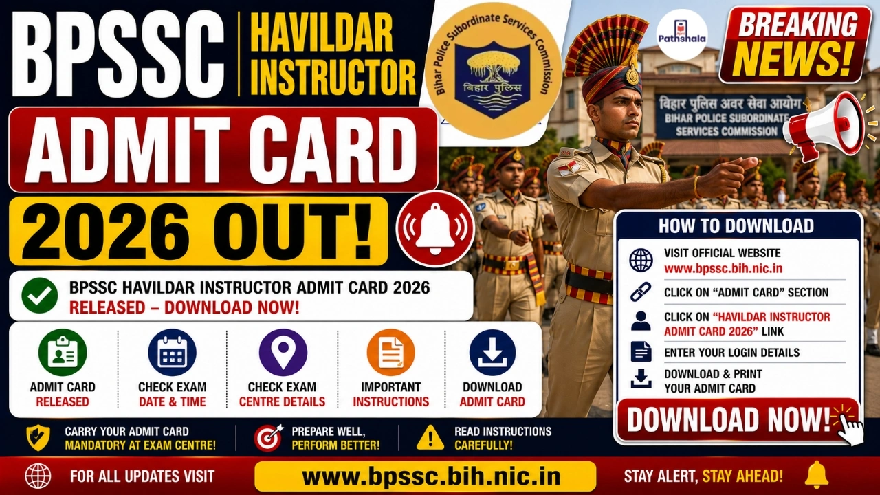 BPSSC Havildar Instructor Admit Card 2026