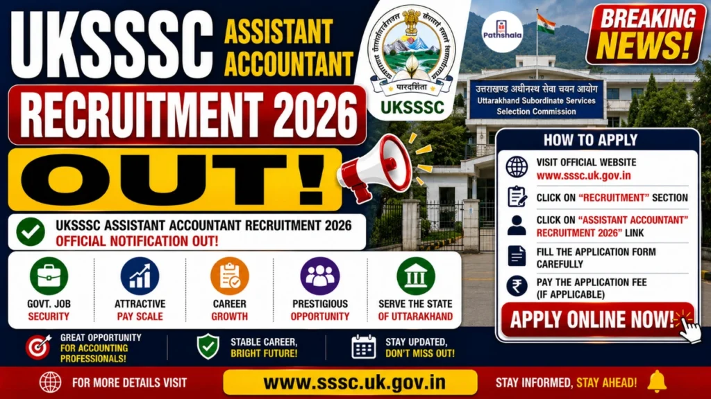 UKSSSC Assistant Accountant Recruitment 2026