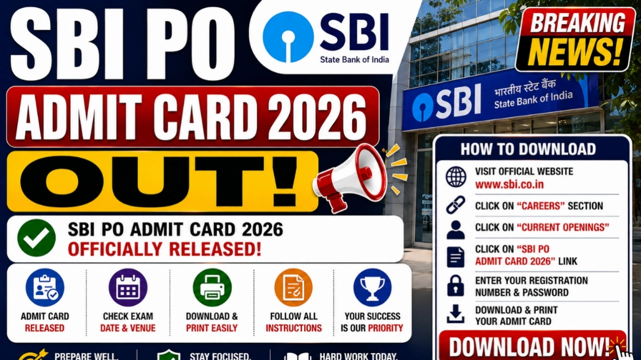 SBI PO Admit Card 2026