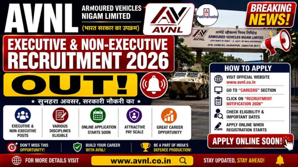 AVNL Recruitment 2026