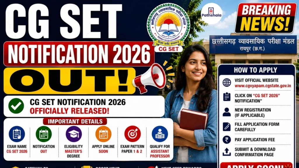 CG SET Notification 2026