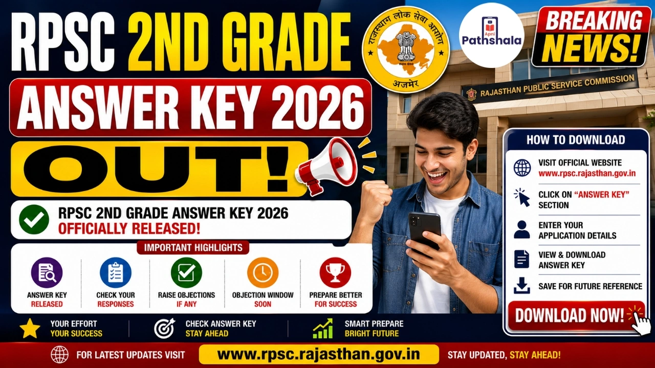 RPSC 2nd Grade Answer Key 2026