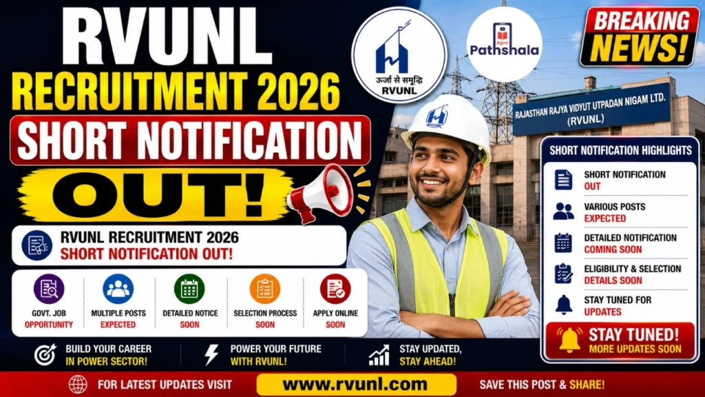 RVUNL Recruitment 2026