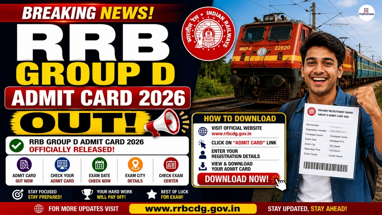 RRB Group D Admit Card 2026