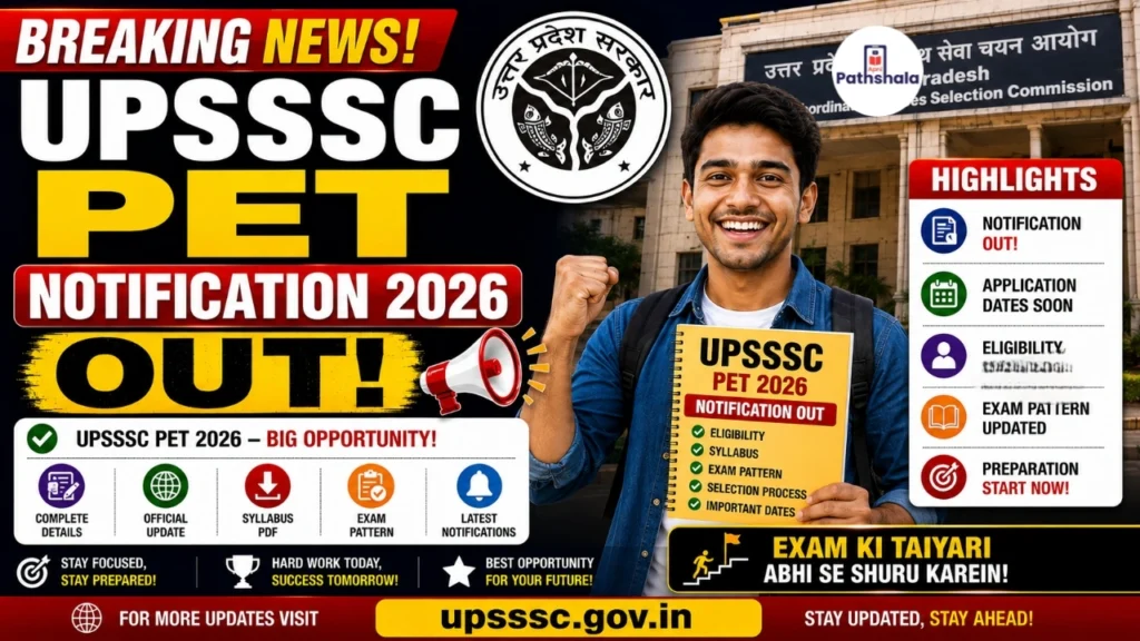 UPSSSC PET Notification 2026