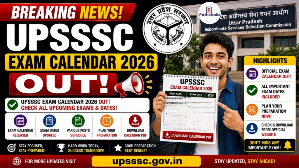 UPSSSC Exam Calendar 2026