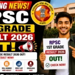 RPSC 1st Grade Result 2026 Out