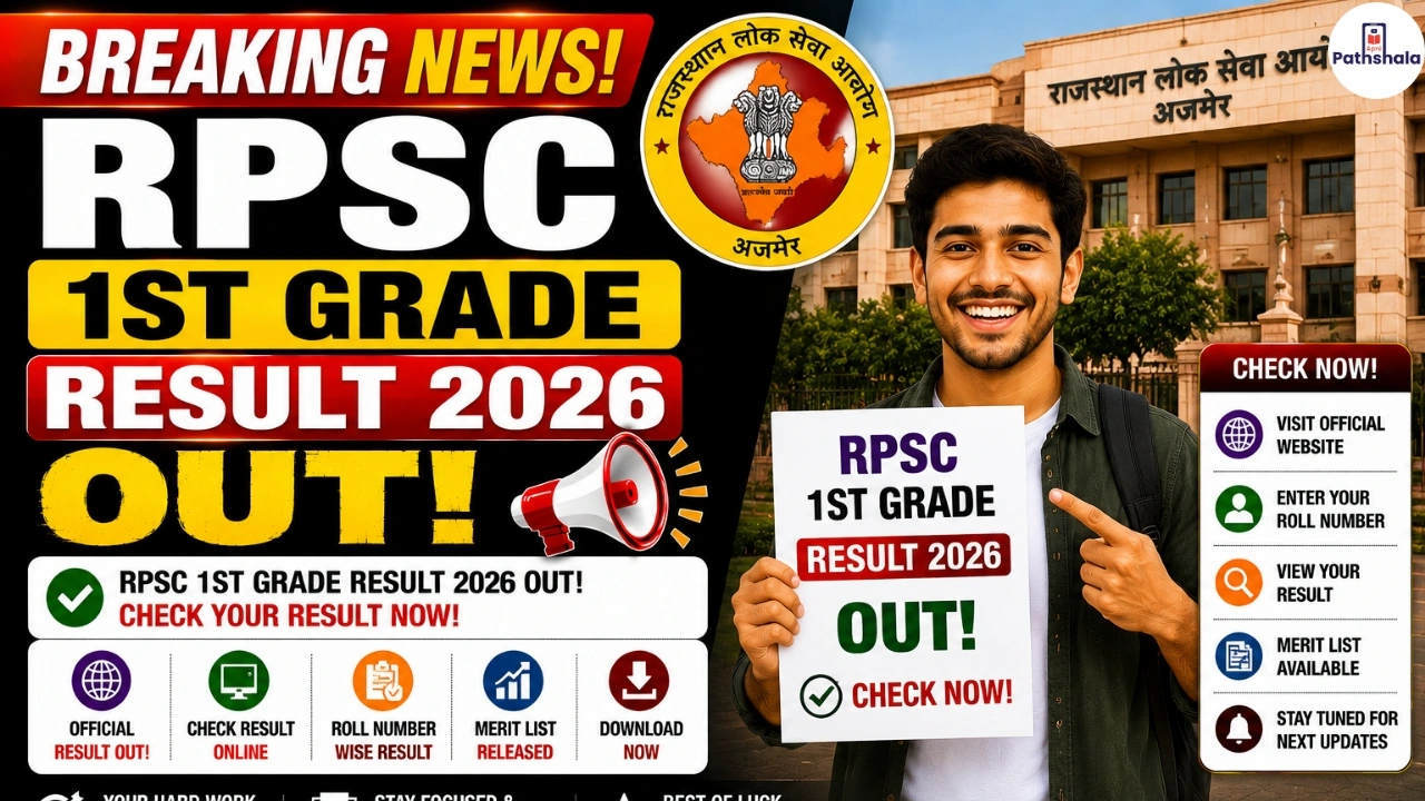 RPSC 1st Grade Result 2026