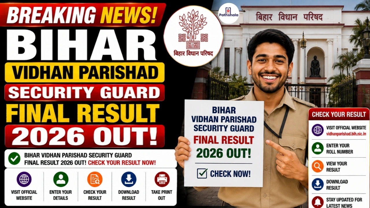 Bihar Vidhan Parishad Security Guard Final Result 2026