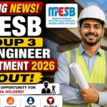 MPESB Group 3 Sub Engineer Recruitment 2026 Out