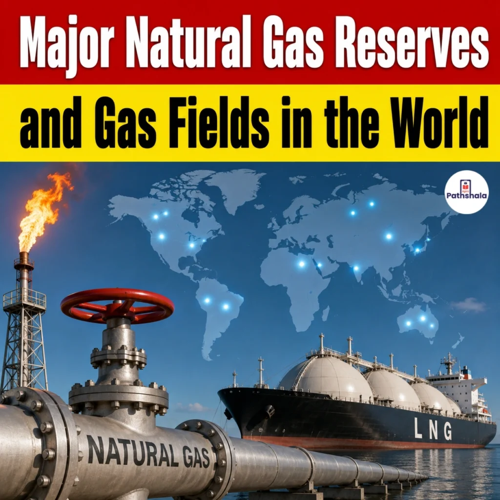 Major Natural Gas Reserves in the World & India