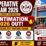 UP Cooperative Bank Exam City Intimation Slip 2026 Out