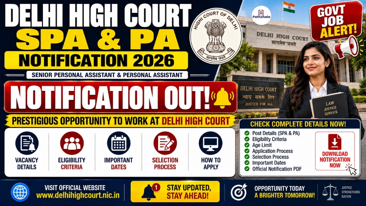Delhi High Court SPA & PA Notification 2026