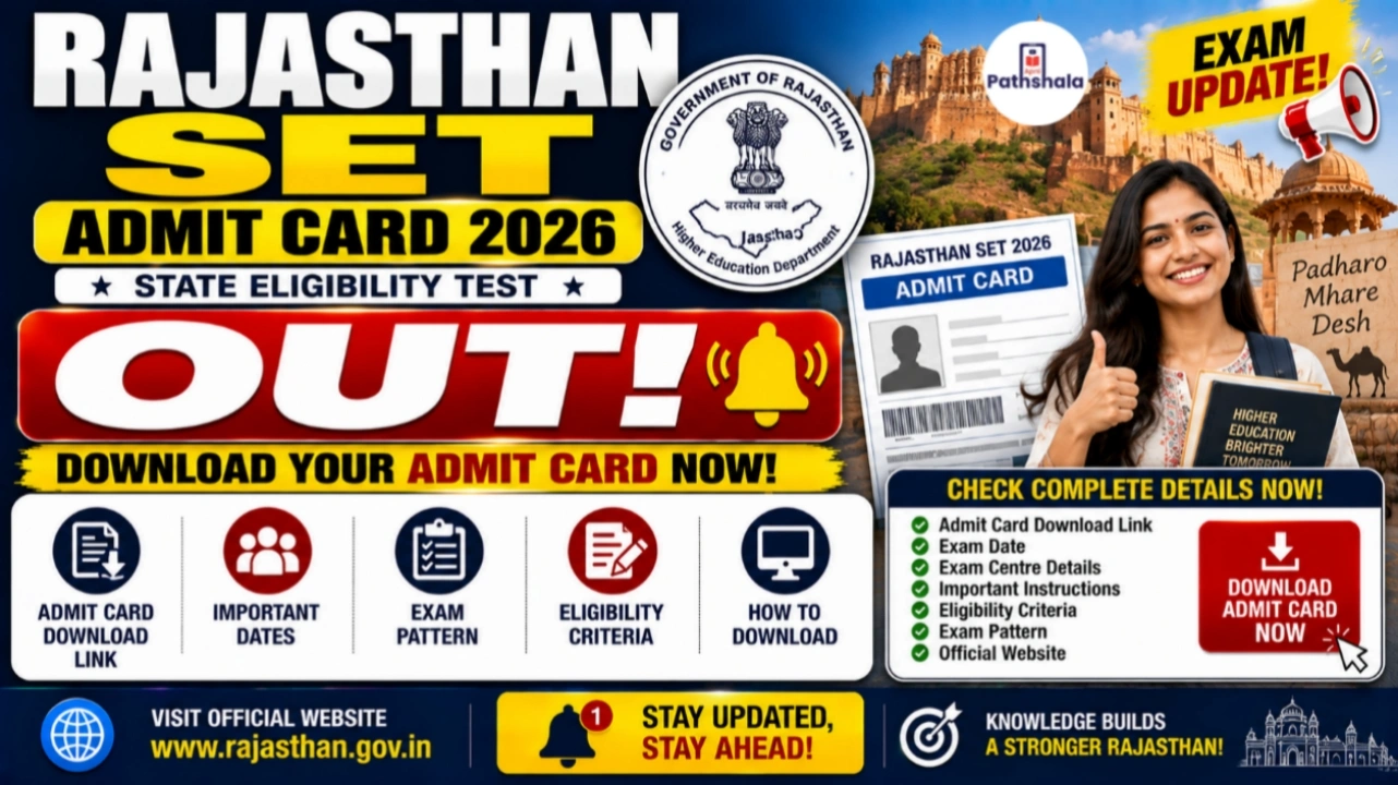 Rajasthan SET Admit Card 2026