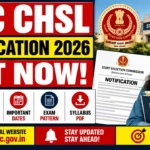 SSC CHSL Notification 2026 Out