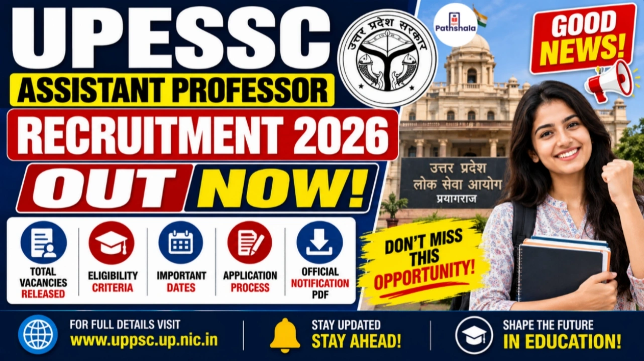 UPESSC Assistant Professor Recruitment 2026