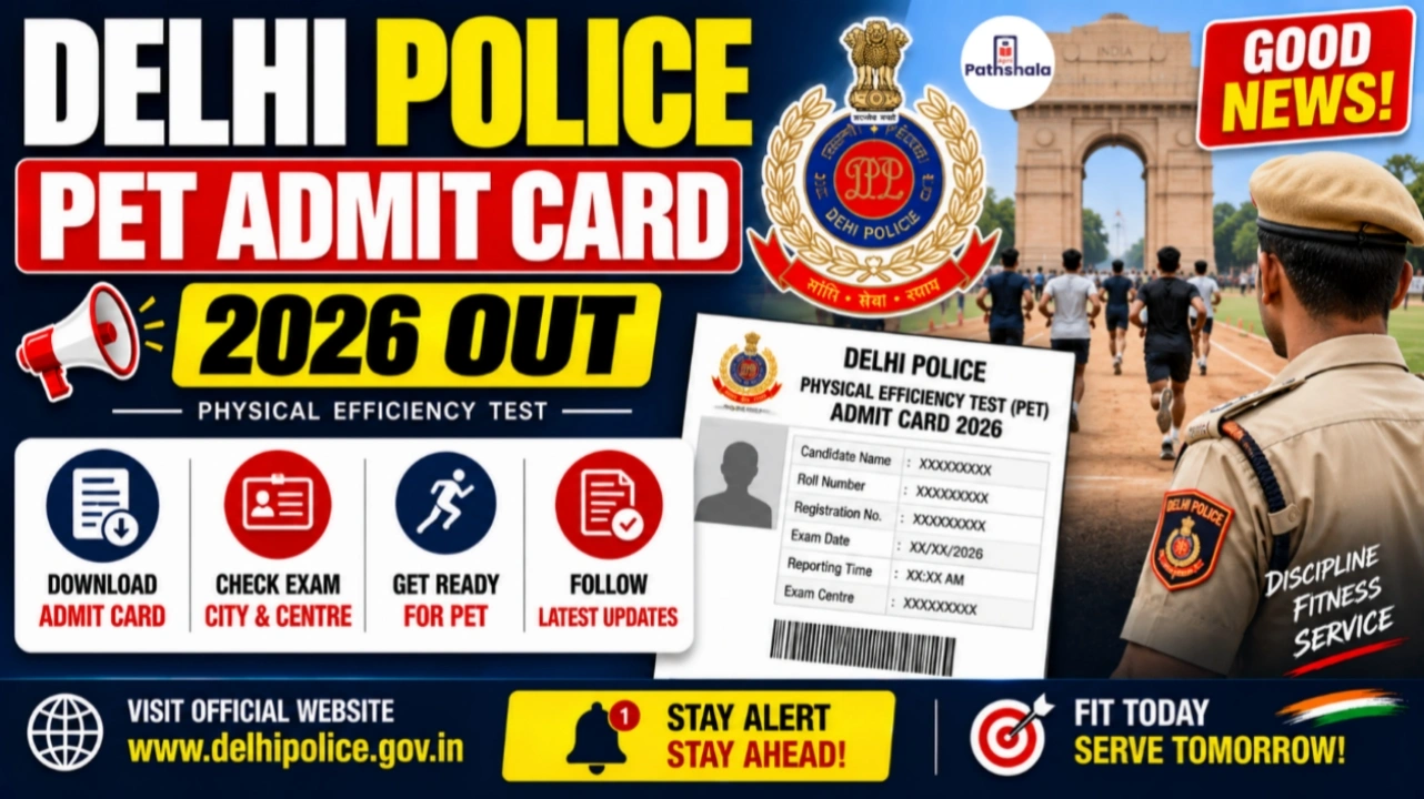 Delhi Police PET Admit Card 2026