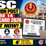 SSC Phase 14 Admit Card 2026 Out