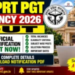 UP PRT PGT Vacancy 2026 Out