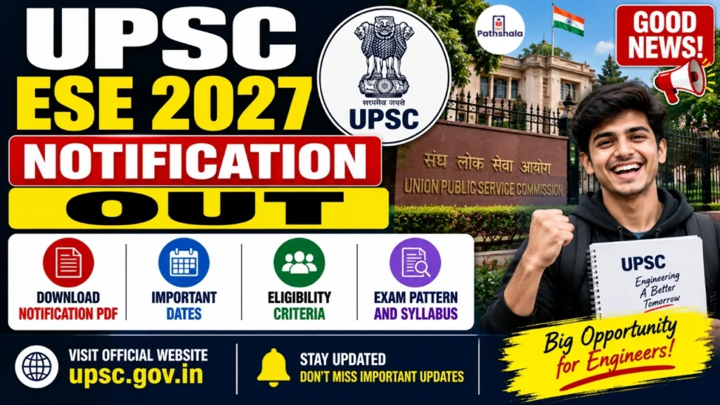 UPSC ESE 2027 Notification Out