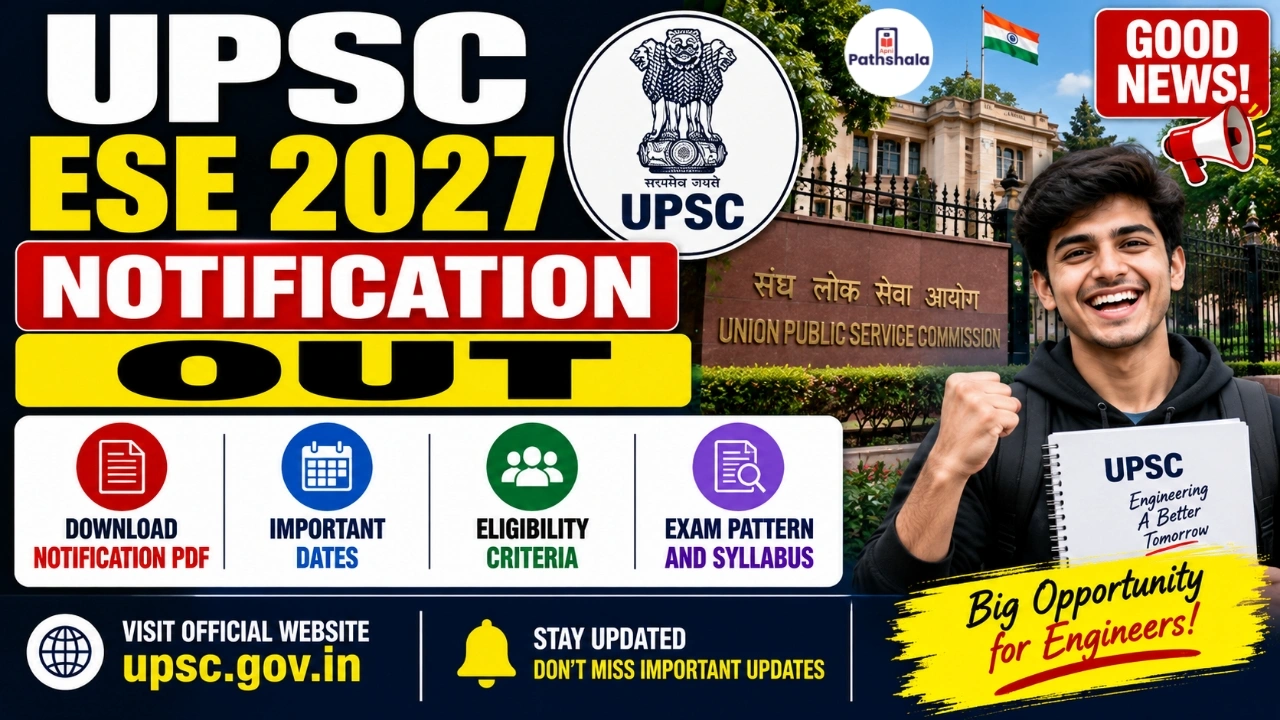 UPSC ESE 2027 Notification Out