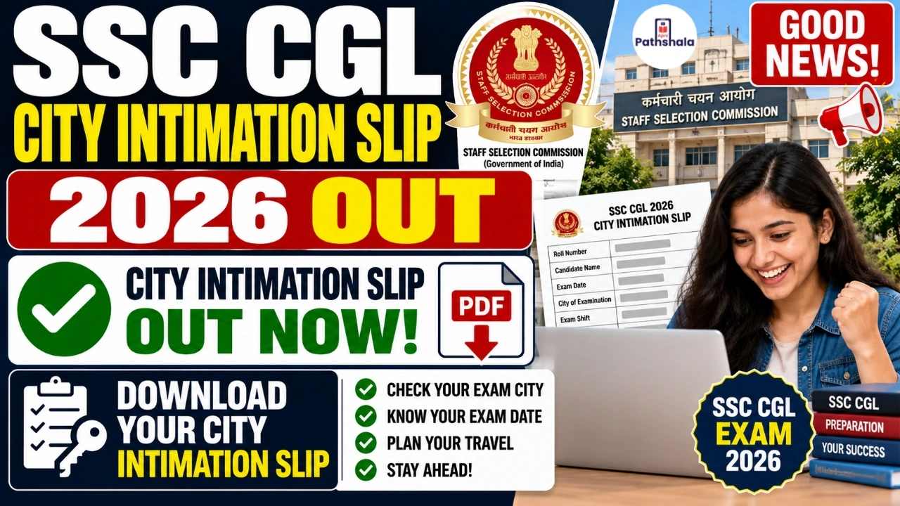 SSC CGL City Intimation Slip 2026