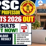 RPSC Assistant Professor Result 2026 Out