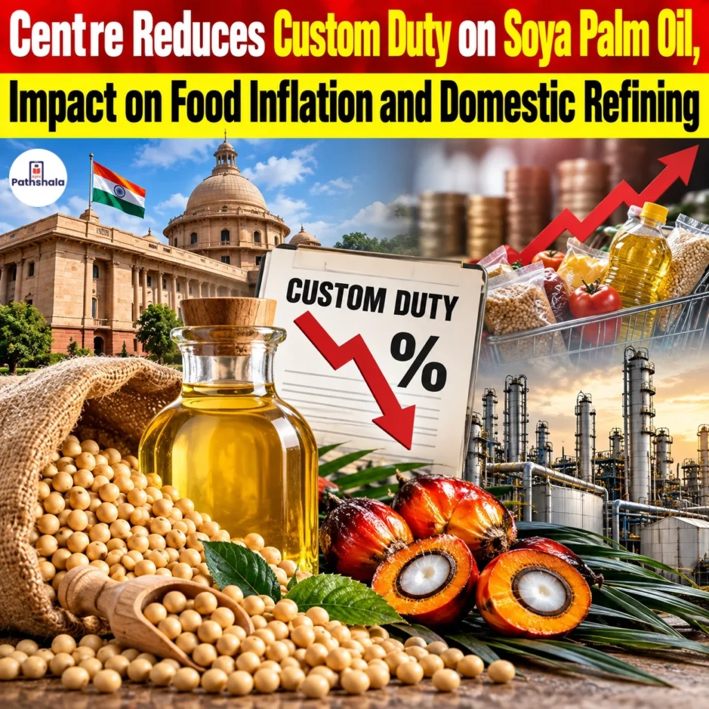 Centre Reduces Custom Duty on Soya Palm Oil