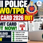 Delhi Police HC AWO/TPO Admit Card 2026 Out