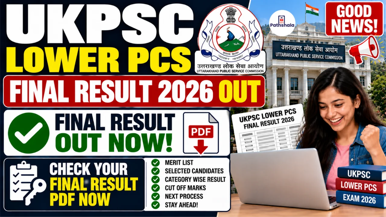 UKPSC Lower PCS Final Result 2026