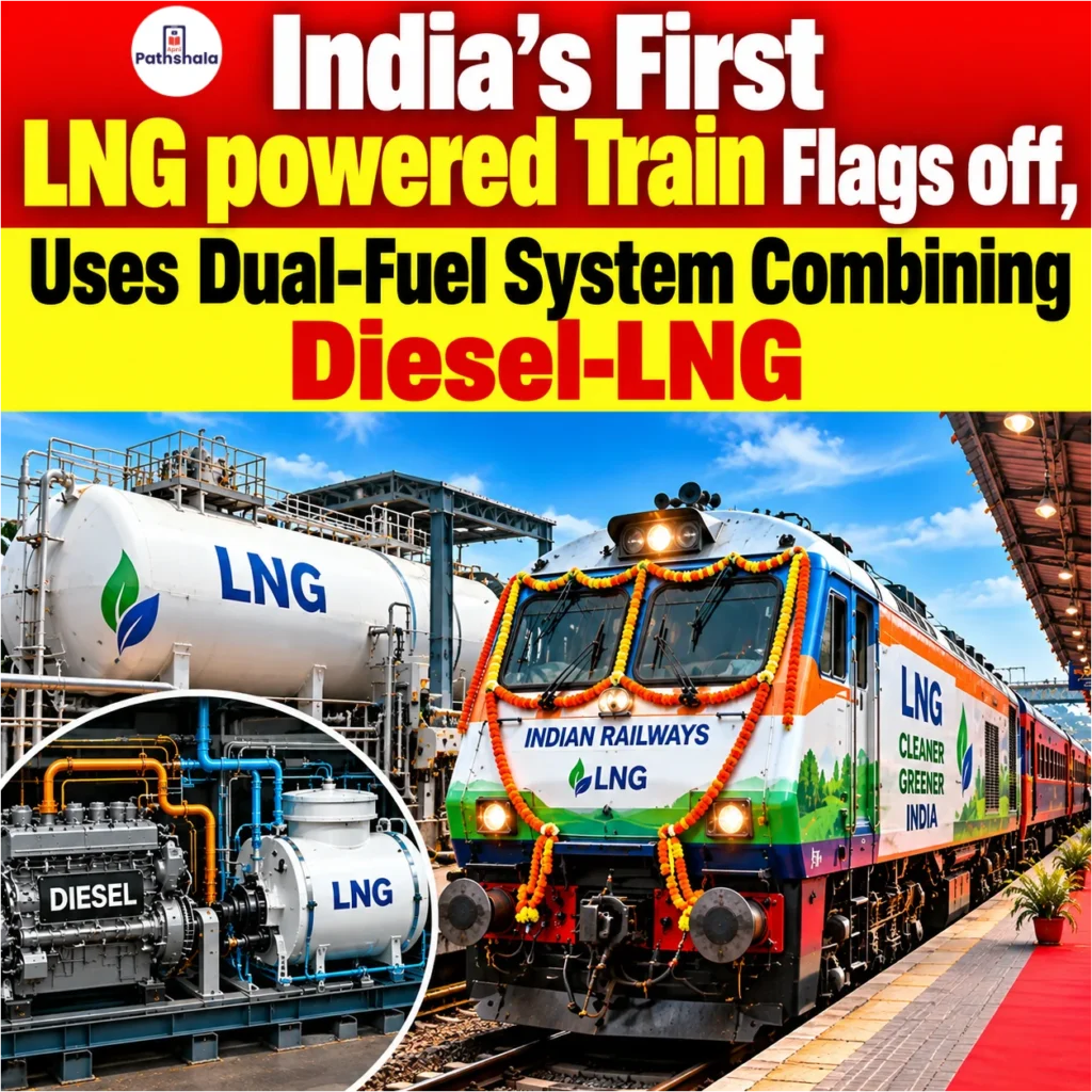 India’s First LNG-Powered Train Flags Off